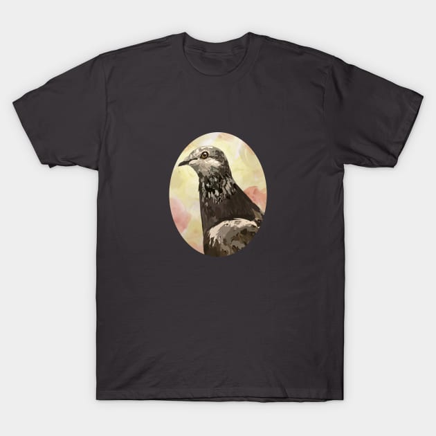 Nefertiti (Oval) T-Shirt by Great Lakes Pigeon Rescue